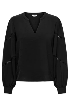 Blusa manga larga bordada