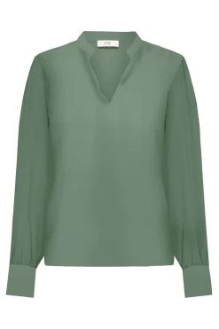 Blusa manga larga fluida