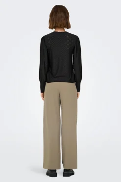 Blusa manga larga fluida