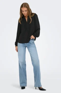 Blusa manga larga fluida