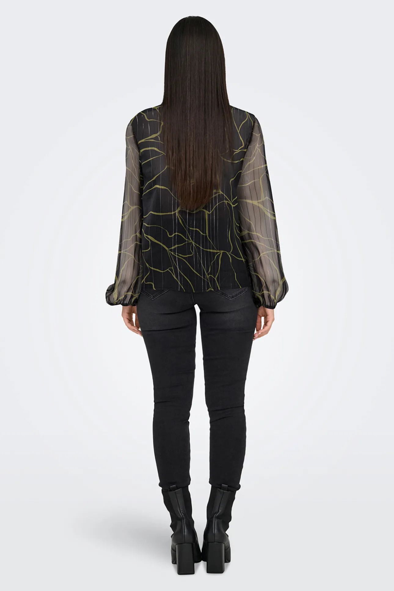 Blusa manga larga lurex