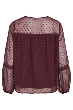 Blusa manga larga plumeti