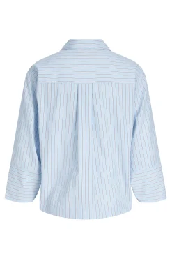 Blusa popel&iacute;n manga larga