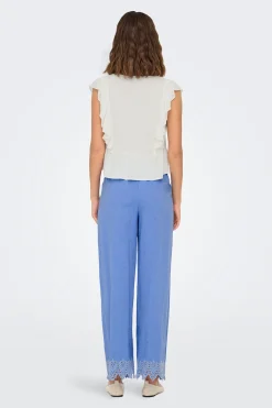 Blusa regular fit de lino