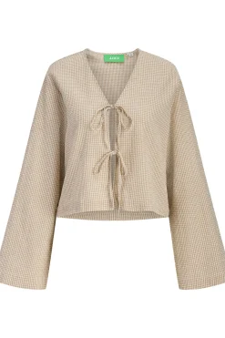 Blusa seersucker algod&oacute;n