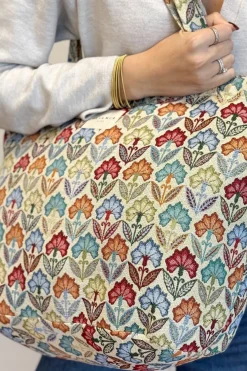 Bolsa Grande Cremallera Flora