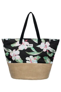 Bolsa playa rafia estampado