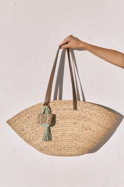 Bolso capazo rafia natural