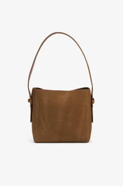 Bolso de Hombro de Ante