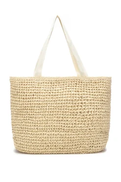 Bolso de hombro raffia