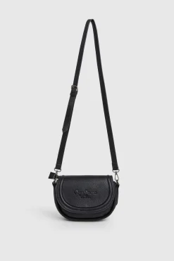 Bolso Efecto Piel Con Solapa