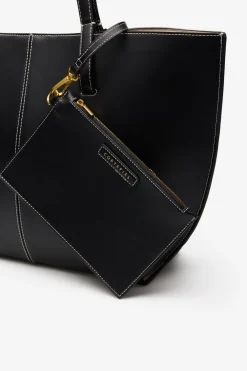 Bolso shopper b&aacute;sico pespuntes