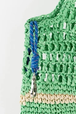 Bolso tote tejido fibra natural