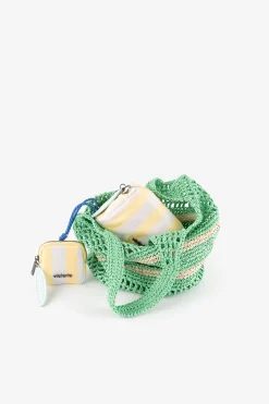 Bolso tote tejido fibra natural