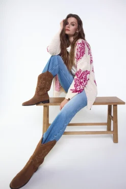 Bomber punto jacquard