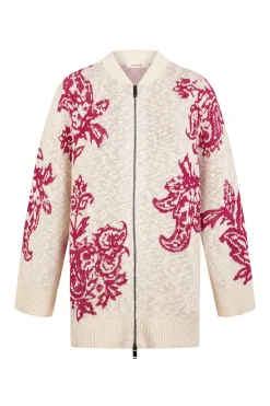 Bomber punto jacquard