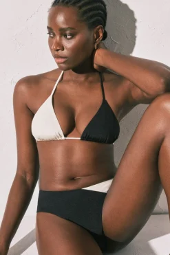 Braga bikini alta color block B&W