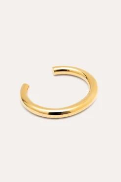 Brazalete Allegra Acero Ba&ntilde;o Oro