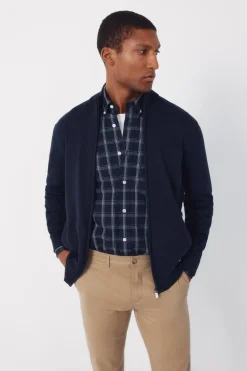 Cárdigan algodón cremallera básico