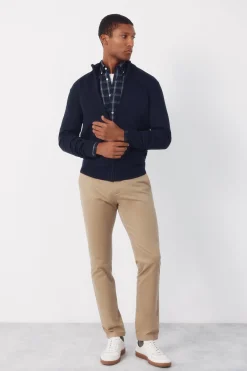 C&aacute;rdigan algod&oacute;n cremallera b&aacute;sico