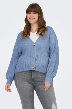 Cárdigan cierre de botones talla grande