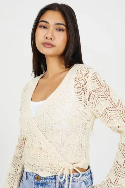 C&aacute;rdigan con lazo lateral