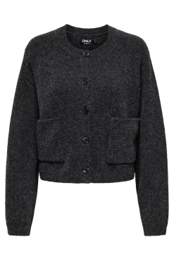 C&aacute;rdigan corto con bolsillos