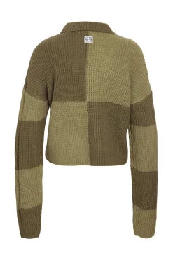 c&aacute;rdigan cremallera bicolor