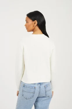 C&aacute;rdigan de punto con lazos