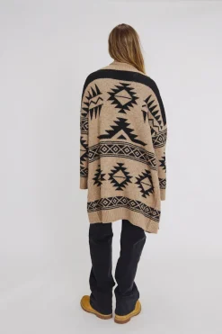 c&aacute;rdigan &eacute;tnico cuello