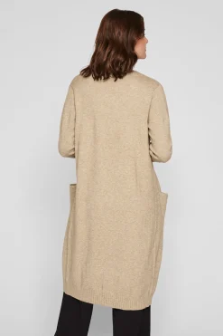 C&aacute;rdigan largo de punto con viscosa