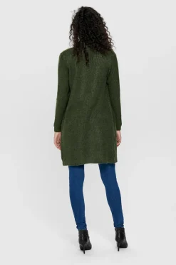 C&aacute;rdigan midi con bolsillos