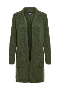 C&aacute;rdigan midi con bolsillos