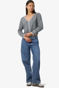 cárdigan pico abotonado