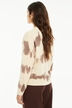 C&aacute;rdigan punto estampado