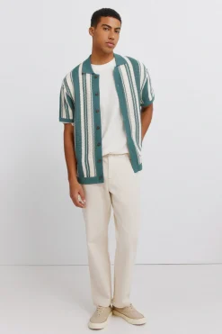 C&aacute;rdigan rayas botones