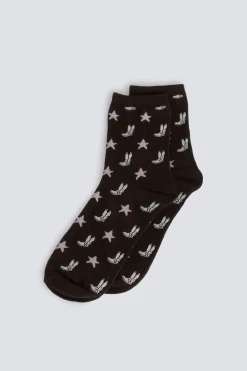 Calcet&iacute;n largo botas y estrellas