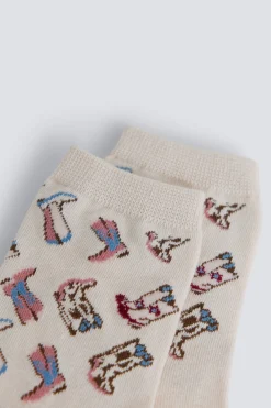 Calcet&iacute;n largo botas cowboy