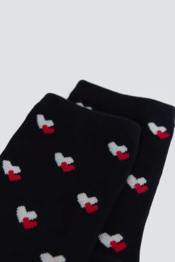 Calcet&iacute;n largo corazones