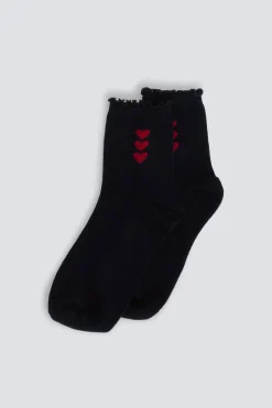 Calcet&iacute;n largo corazones