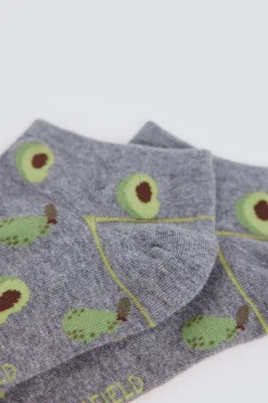 Calcet&iacute;n tobillero aguacate