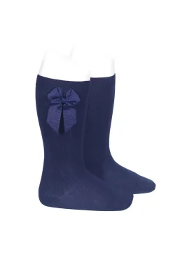 Calcetines altos algodón con lazo