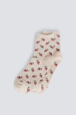 Calcetines largos uvas