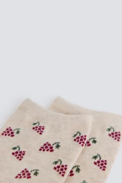 Calcetines largos uvas