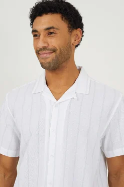 Camisa a rayas manga corta