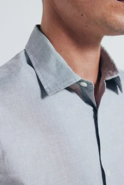 Camisa algod&oacute;n fil a fil