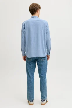 Camisa algod&oacute;n manga larga relaxed