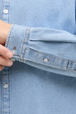 Camisa algod&oacute;n manga larga relaxed