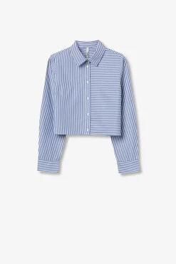 Camisa Cropped a rayas