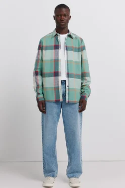 Camisa cuadros algod&oacute;n ligero